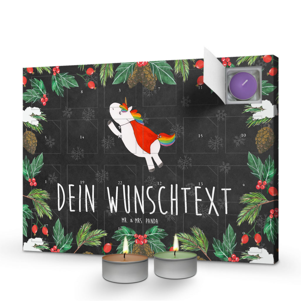 Personalisierter Duftkerzen Adventskalender Einhorn Super Personalisierter Duftkerzen Adventskalender, Einhorn, Einhörner, Einhorn Deko, Pegasus, Unicorn, Traummann, Superheld, Held, Freundin, Geschenk, Girl, Mädchen