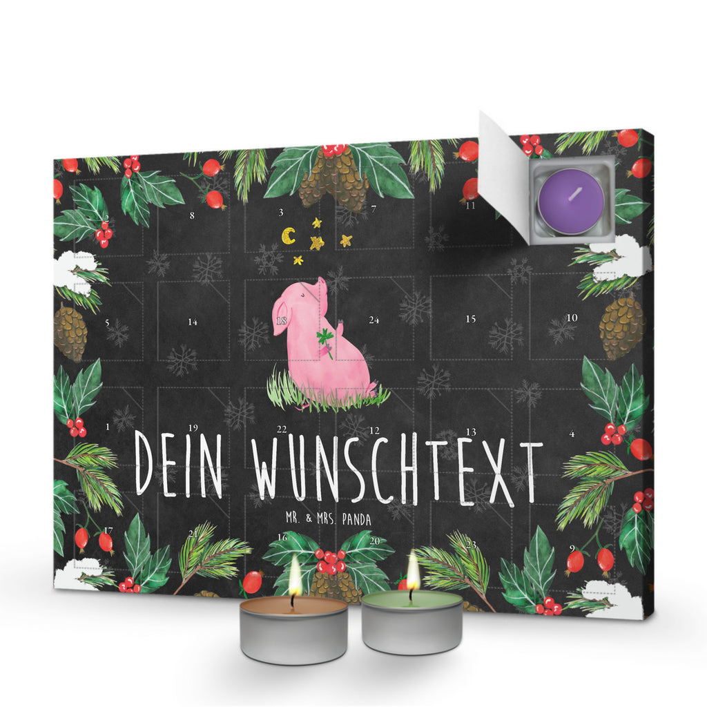 Personalisierter Duftkerzen Adventskalender Schwein Glück Personalisierter Duftkerzen Adventskalender, Tiermotive, Gute Laune, lustige Sprüche, Tiere, Glücksschwein. Glück, Schwein, Schweinchen, Sterne, Sernchen, Ziele, Träume, Motivation, Glücksbringer