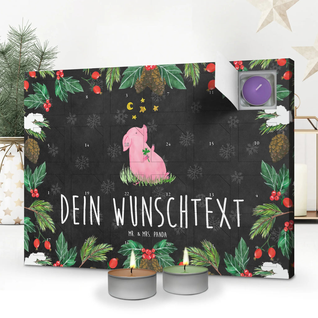 Personalisierter Duftkerzen Adventskalender Schwein Glück Personalisierter Duftkerzen Adventskalender, Tiermotive, Gute Laune, lustige Sprüche, Tiere, Glücksschwein. Glück, Schwein, Schweinchen, Sterne, Sernchen, Ziele, Träume, Motivation, Glücksbringer