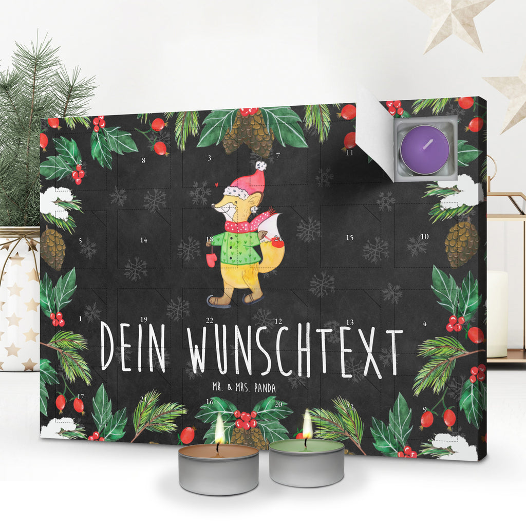 Personalisierter Duftkerzen Adventskalender Fuchs  Schlittschuhe Personalisierter Duftkerzen Adventskalender, Winter, Weihnachten, Weihnachtsdeko, Nikolaus, Advent, Heiligabend, Wintermotiv, Weihnachtsmann, Weihnachtstage, Weihnachtsbaum, Tannenbaum, Weihnachtszeit