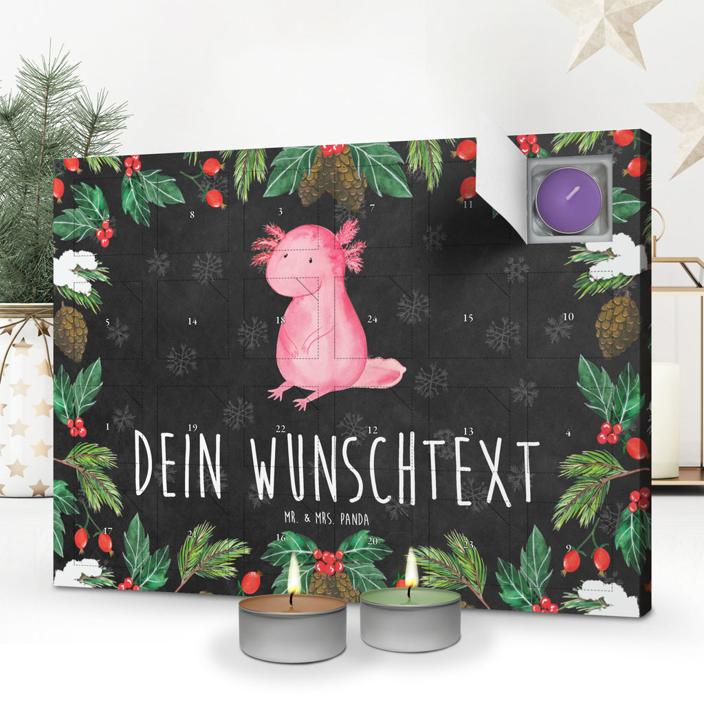 Personalisierter Duftkerzen Adventskalender Axolotl null Personalisierter Duftkerzen Adventskalender, Axolotl, Molch, Axolot, vergnügt, fröhlich, zufrieden, Lebensstil, Weisheit, Lebensweisheit, Liebe, Freundin