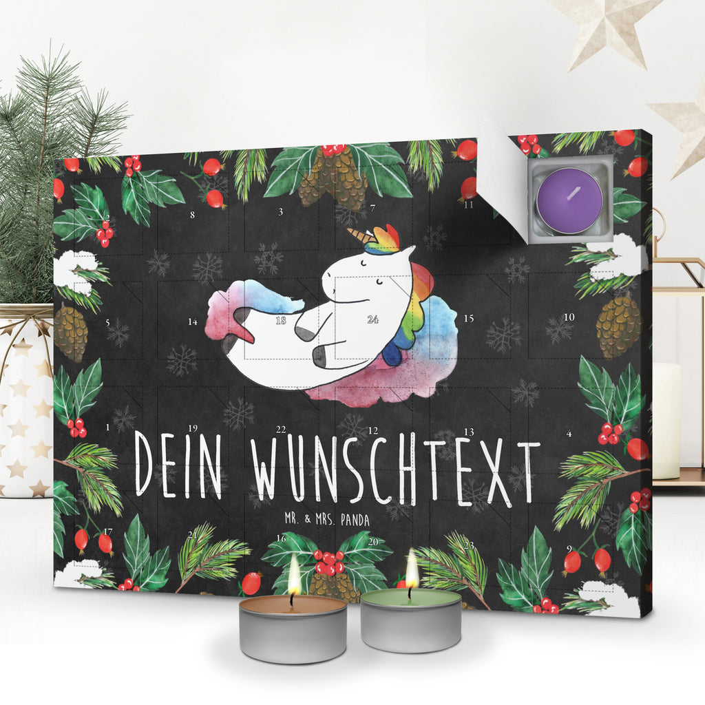 Personalisierter Duftkerzen Adventskalender Einhorn Wolke 7 Personalisierter Duftkerzen Adventskalender, Einhorn, Einhörner, Einhorn Deko, Pegasus, Unicorn, verliebt, Menschen, witzig, lustig, Geschenk, Glaube, Realität, Lächeln