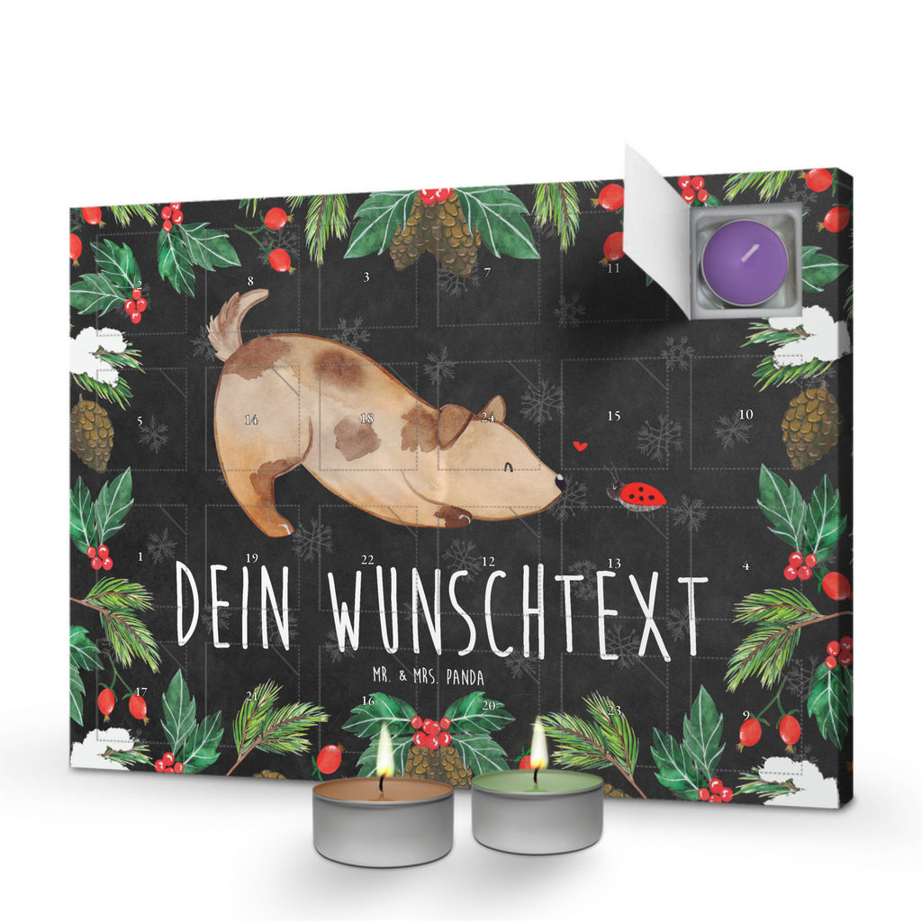 Personalisierter Duftkerzen Adventskalender Hund Marienkäfer Personalisierter Duftkerzen Adventskalender, Hund, Hundemotiv, Haustier, Hunderasse, Tierliebhaber, Hundebesitzer, Sprüche, Hunde, Hundespruch, Marienkäfer, Mischling, Mischlinghund