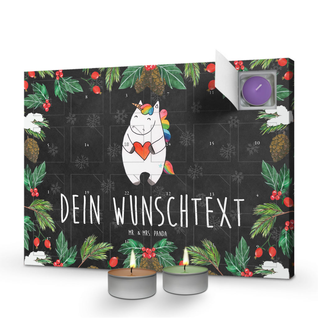 Personalisierter Duftkerzen Adventskalender Einhorn Herz Personalisierter Duftkerzen Adventskalender, Einhorn, Einhörner, Einhorn Deko, Pegasus, Unicorn, Herz, schlimm, böse, witzig, lustig, Freundin, anders, bunt