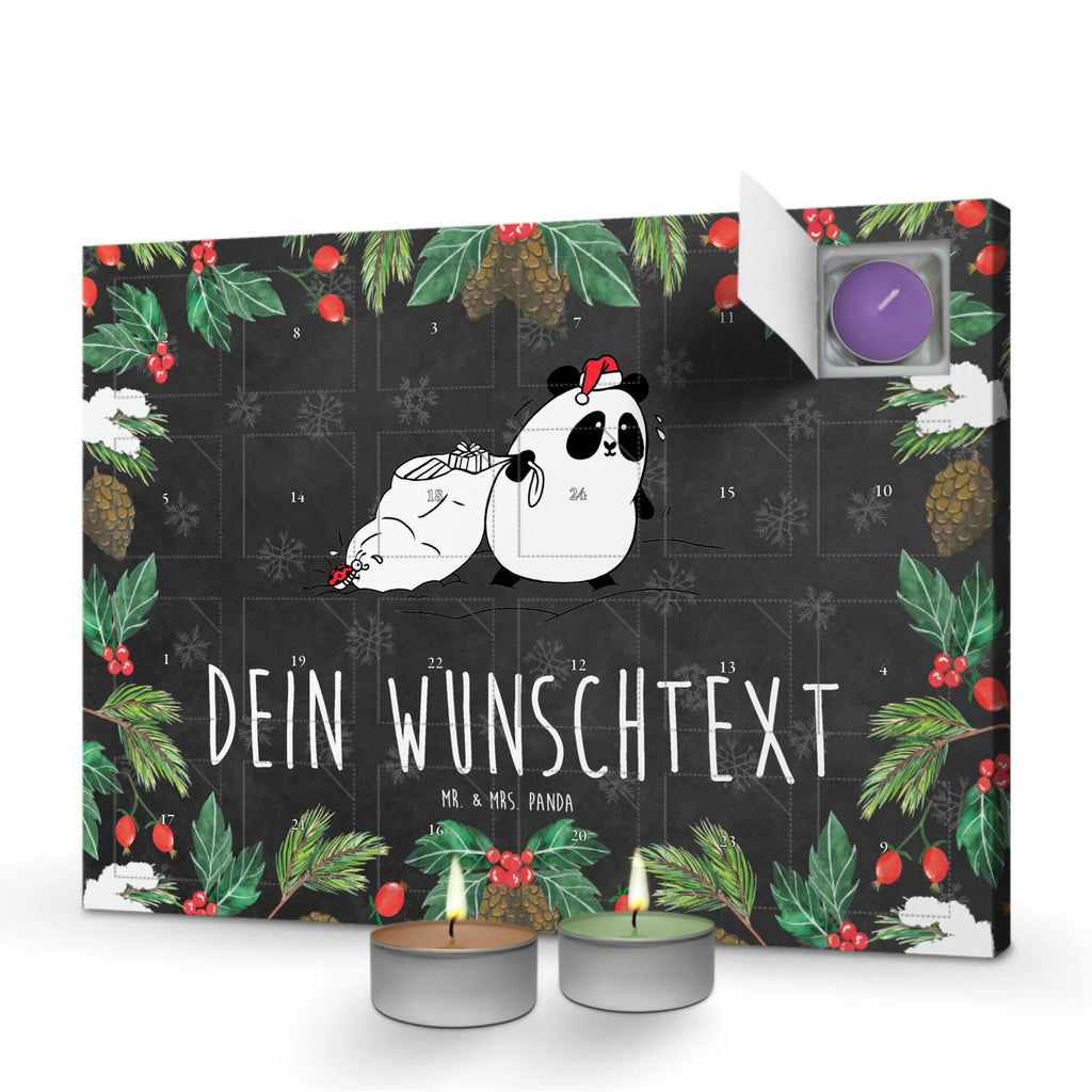 Personalisierter Duftkerzen Adventskalender Panda Weihnachten Personalisierter Duftkerzen Adventskalender