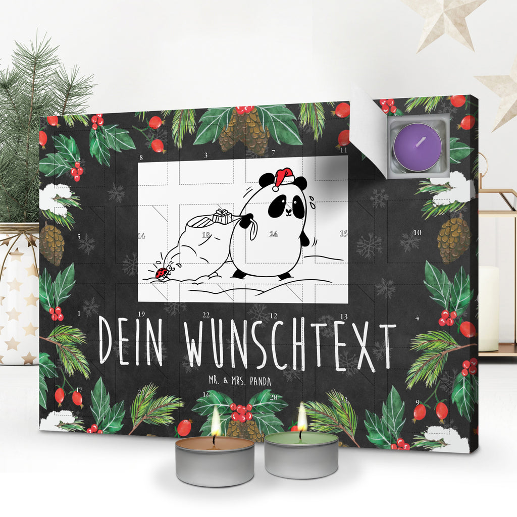 Personalisierter Duftkerzen Adventskalender Panda Weihnachten Personalisierter Duftkerzen Adventskalender