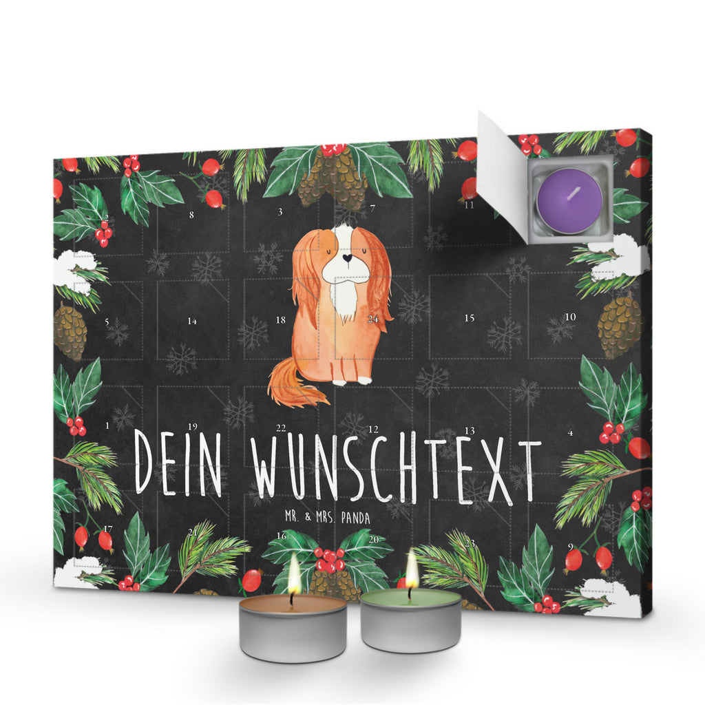 Personalisierter Duftkerzen Adventskalender Hund Cavalier King Charles Spaniel Personalisierter Duftkerzen Adventskalender, Hund, Hundemotiv, Haustier, Hunderasse, Tierliebhaber, Hundebesitzer, Sprüche, Cavalier King Charles Spaniel, Cockerspaniel, Spaniel, Spruch, schönster Hund