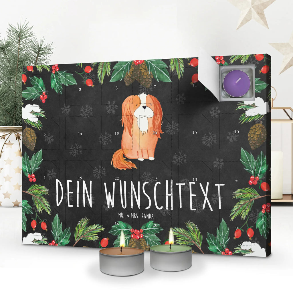 Personalisierter Duftkerzen Adventskalender Hund Cavalier King Charles Spaniel Personalisierter Duftkerzen Adventskalender, Hund, Hundemotiv, Haustier, Hunderasse, Tierliebhaber, Hundebesitzer, Sprüche, Cavalier King Charles Spaniel, Cockerspaniel, Spaniel, Spruch, schönster Hund