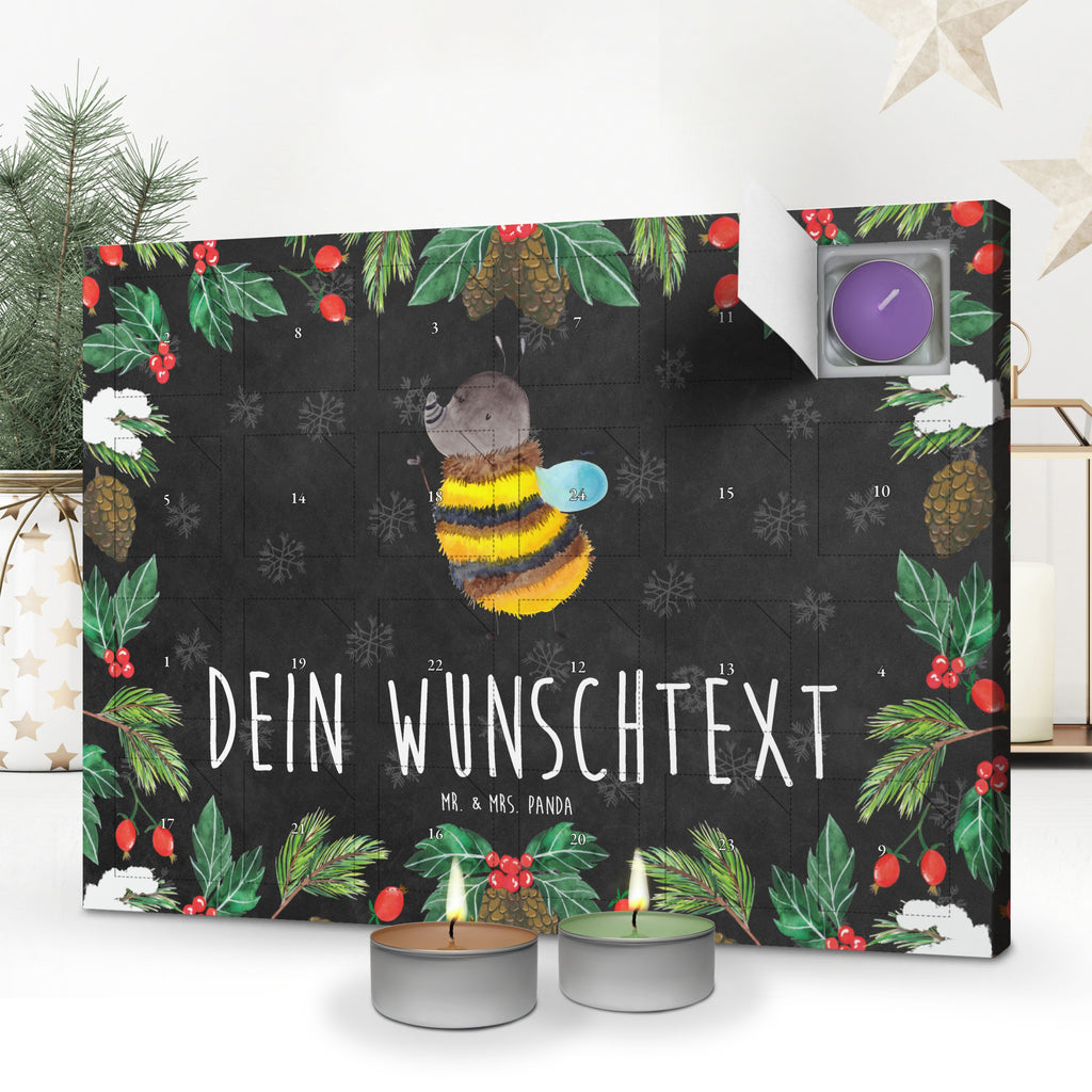 Personalisierter Duftkerzen Adventskalender Hummel flauschig Personalisierter Duftkerzen Adventskalender, Tiermotive, Gute Laune, lustige Sprüche, Tiere, Hummel, Flauschig, Biene, Blume, Natur