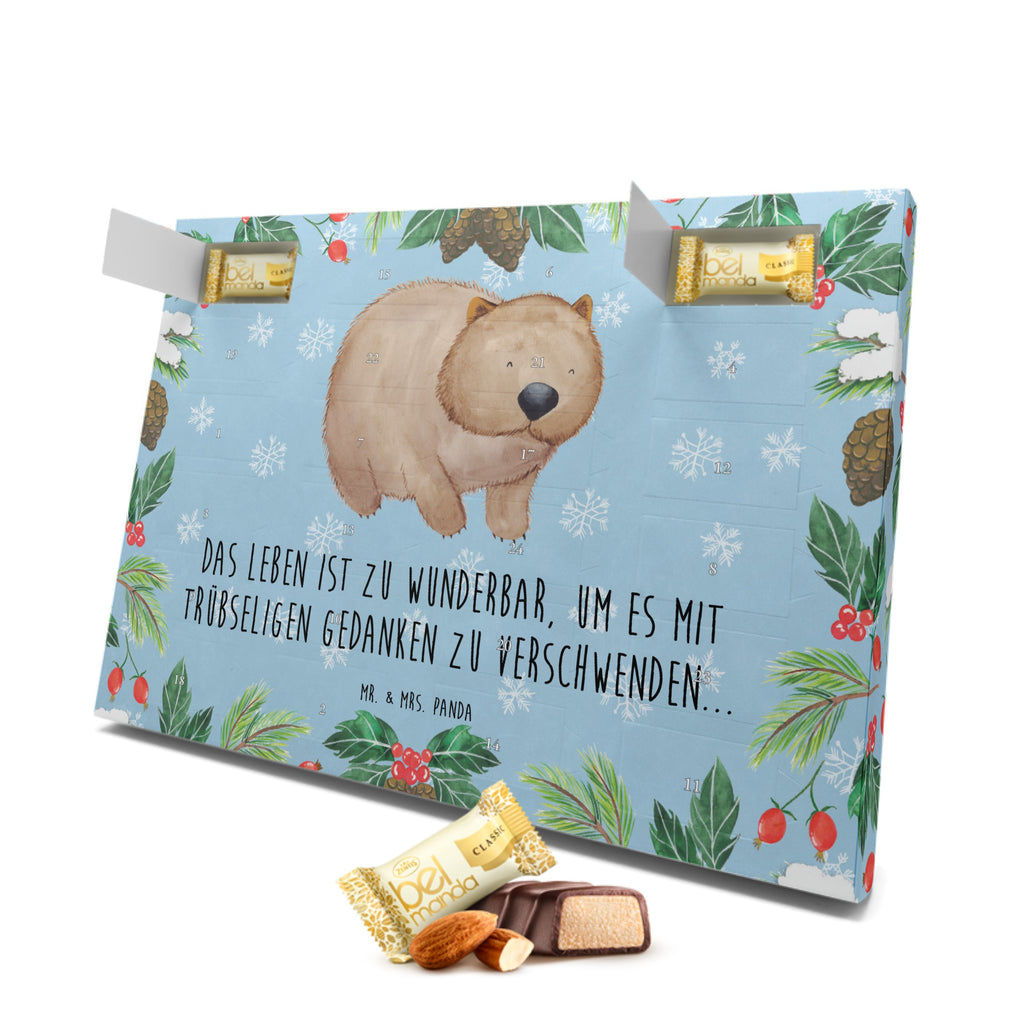 Marzipan Adventskalender Wombat Marzipan Adventskalender, Tiermotive, Gute Laune, lustige Sprüche, Tiere, Wombat, Das Leben ist schön, Motivation, Spruch, Australien