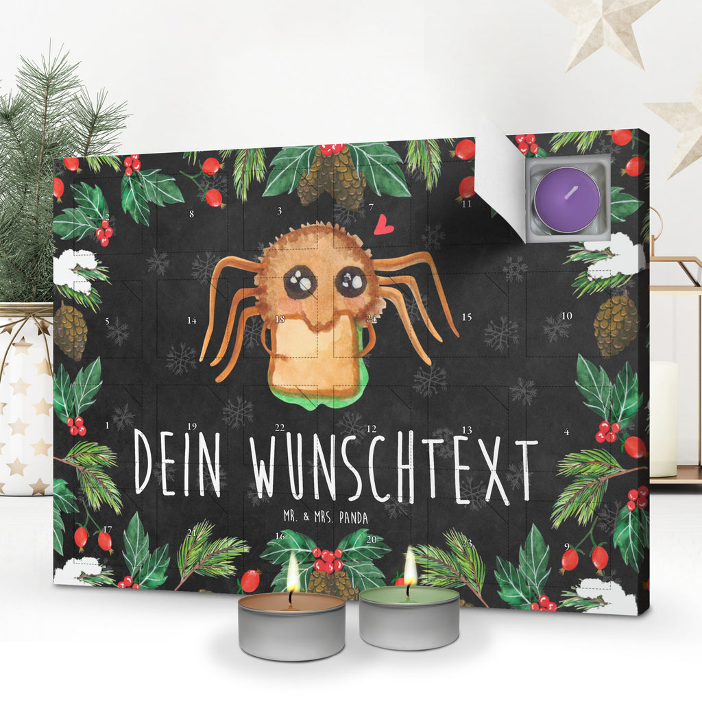 Personalisierter Duftkerzen Adventskalender Spinne Agathe Sandwich Personalisierter Duftkerzen Adventskalender, Spinne Agathe, Spinne, Agathe, Videos, Merchandise, Glück, Mut, Hungrig, Verfressen, Lebensfreude, Alles wird gut, Hunger