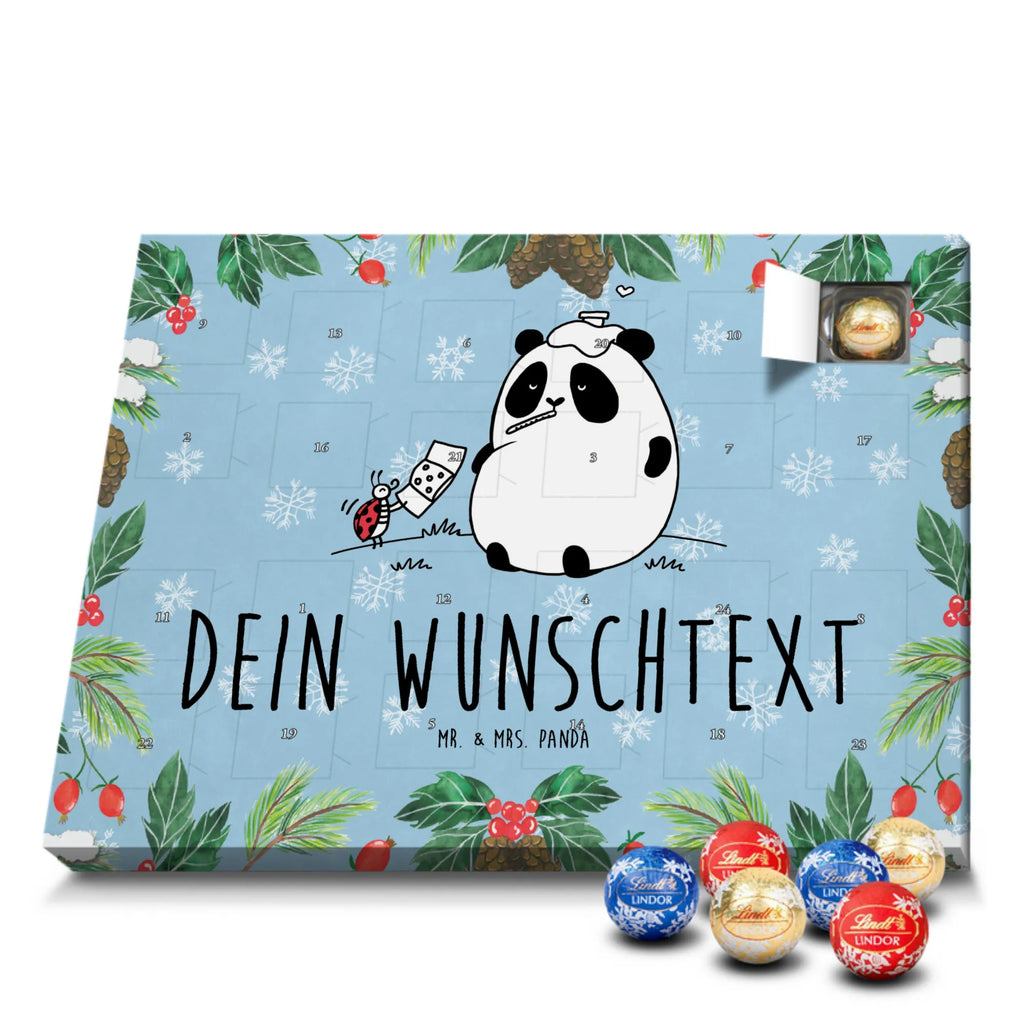 Personalisierter Kugel Markenschokolade Adventskalender Panda Gute Besserung Personalisierter Kugel Markenschokolade Adventskalender