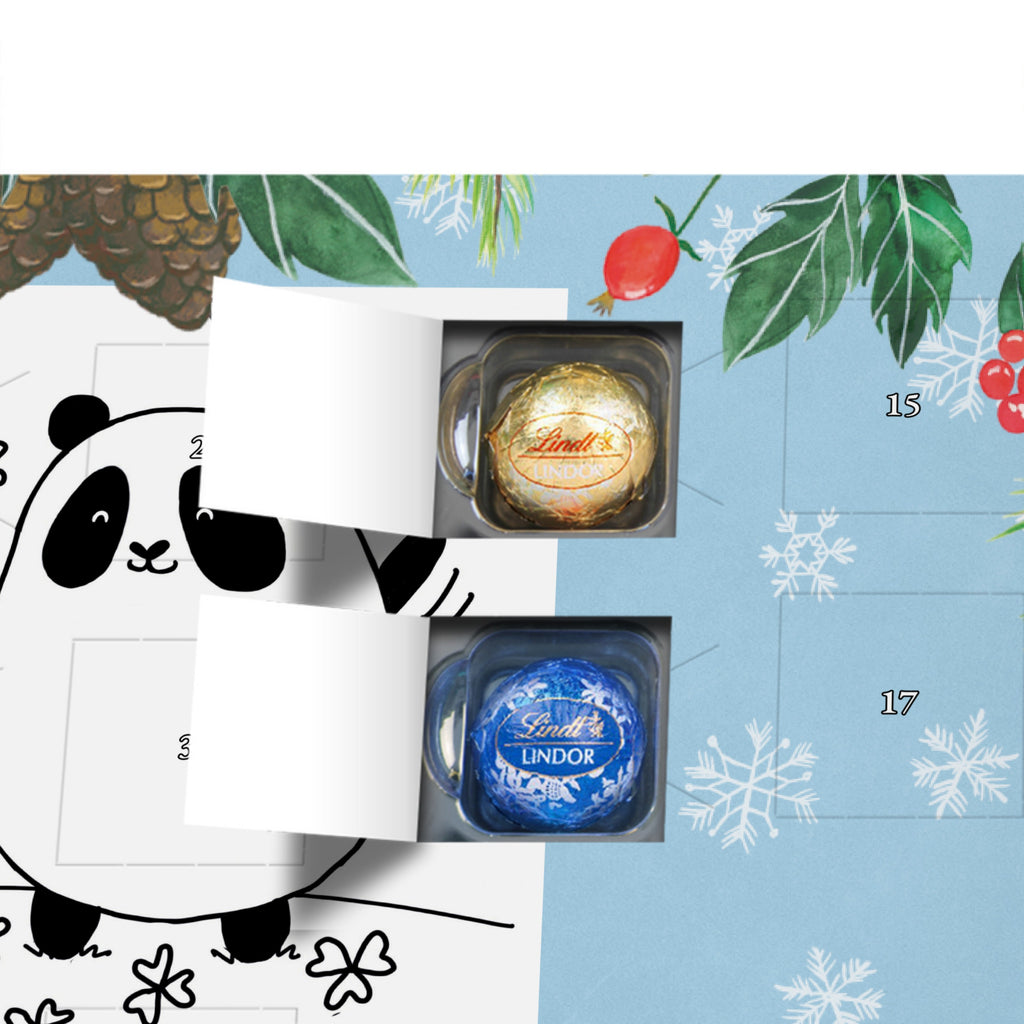 Personalisierter Kugel Markenschokolade Adventskalender Panda Glück Personalisierter Kugel Markenschokolade Adventskalender