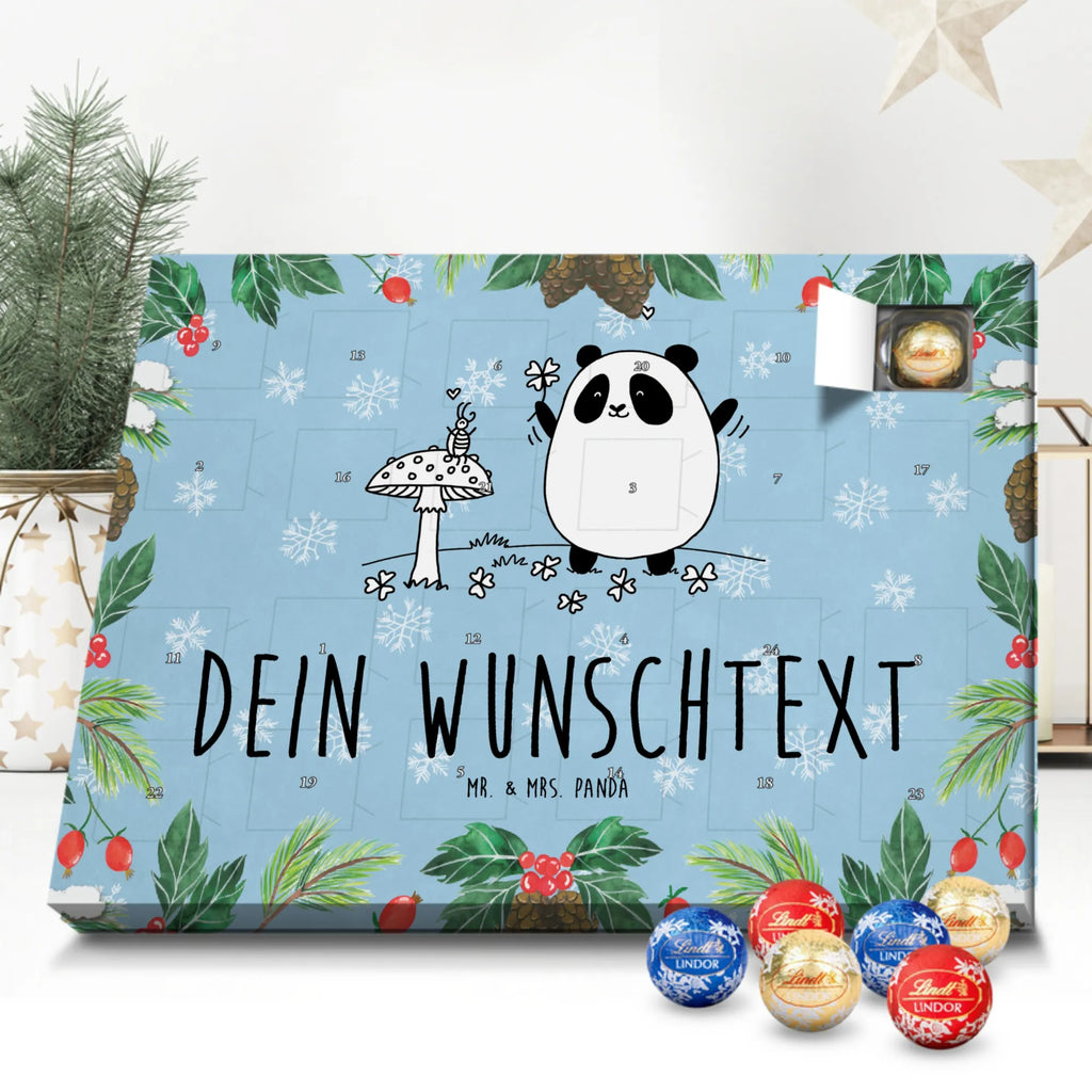 Personalisierter Kugel Markenschokolade Adventskalender Panda Glück Personalisierter Kugel Markenschokolade Adventskalender