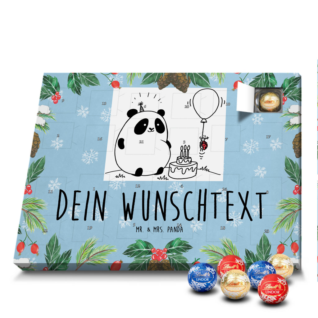 Personalisierter Kugel Markenschokolade Adventskalender Panda Geburtstag Personalisierter Kugel Markenschokolade Adventskalender