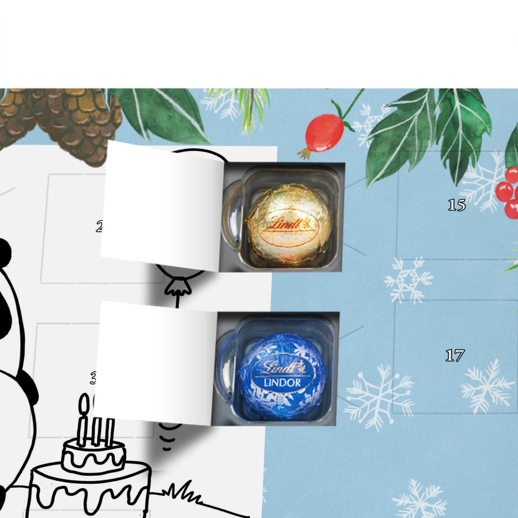 Personalisierter Kugel Markenschokolade Adventskalender Panda Geburtstag Personalisierter Kugel Markenschokolade Adventskalender