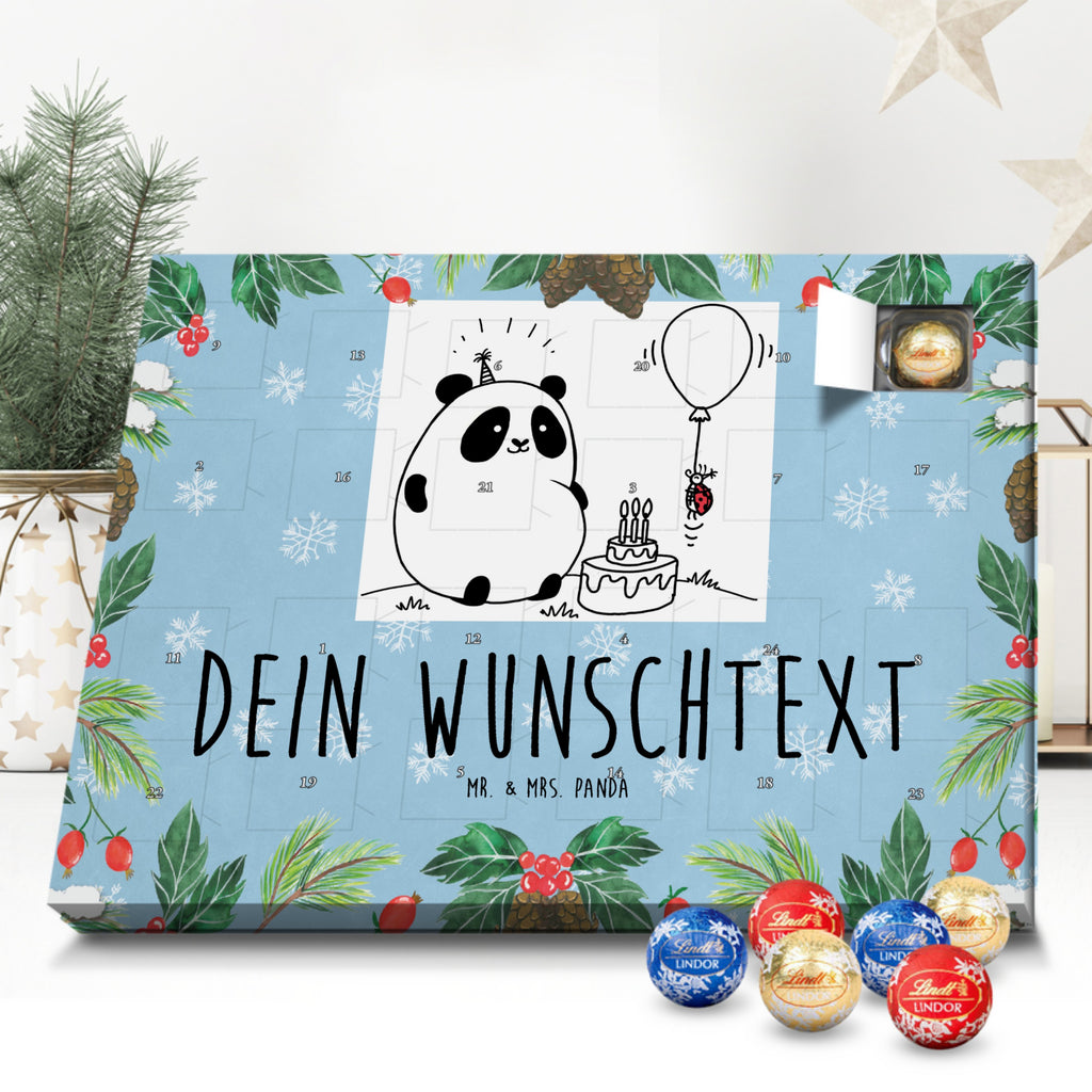 Personalisierter Kugel Markenschokolade Adventskalender Panda Geburtstag Personalisierter Kugel Markenschokolade Adventskalender