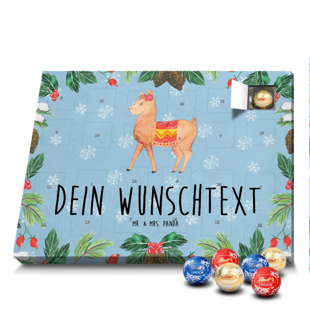 Personalisierter Kugel Markenschokolade Adventskalender Alpaka Stolz Personalisierter Kugel Markenschokolade Adventskalender, Alpaka, Lama