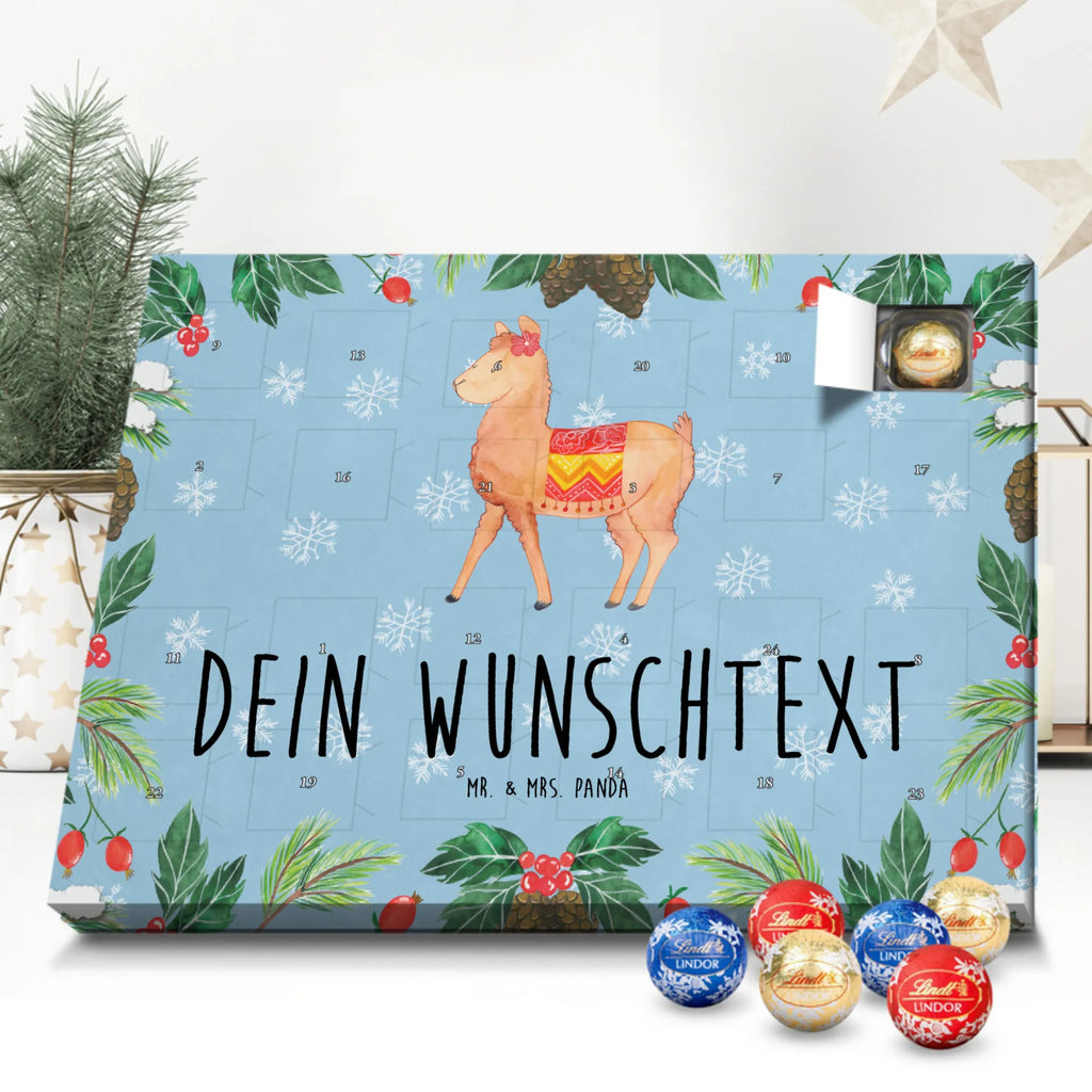 Personalisierter Kugel Markenschokolade Adventskalender Alpaka Stolz Personalisierter Kugel Markenschokolade Adventskalender, Alpaka, Lama