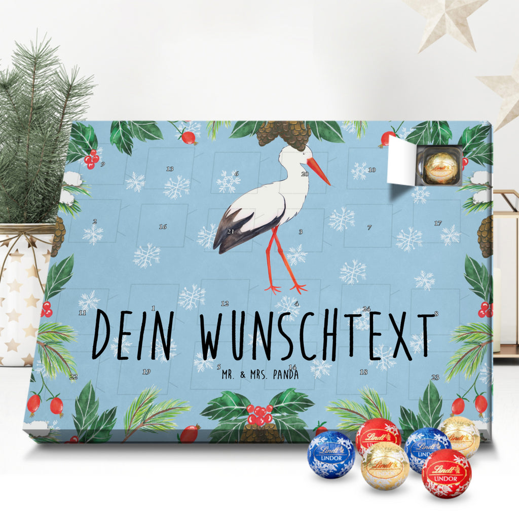 Personalisierter Kugel Markenschokolade Adventskalender Storch Personalisierter Kugel Markenschokolade Adventskalender, Tiermotive, Gute Laune, lustige Sprüche, Tiere, Storch, Störche, Schwangerschaft, Geburt, Mutter, Mütter, Mutter werden, Schwanger, Babybauch, Baby