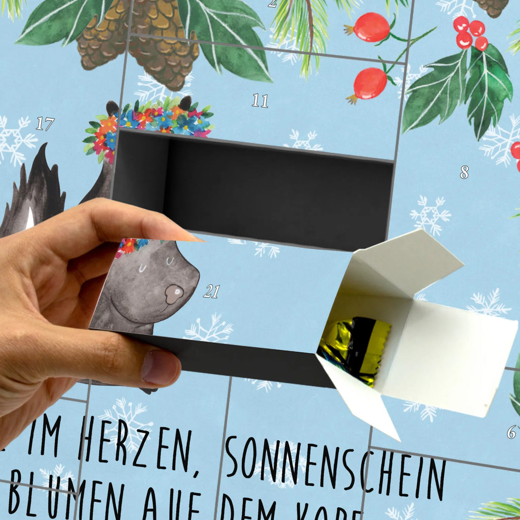 Befüllbarer Adventskalender Stinktier Mädchen Befüllbarer Adventskalender, Adventskalender zum selbst befüllen, Stinktier, Skunk, Wildtier, Raubtier, Stinker, Stinki, Yoga, Namaste, Lebe, Liebe, Lache