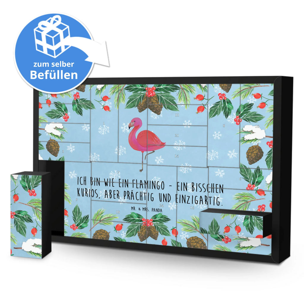 Befüllbarer Adventskalender Flamingo Classic Befüllbarer Adventskalender, Adventskalender zum selbst befüllen, Flamingo, Einzigartig, Selbstliebe, Stolz, ich, für mich, Spruch, Freundin, Freundinnen, Außenseiter, Sohn, Tochter, Geschwister