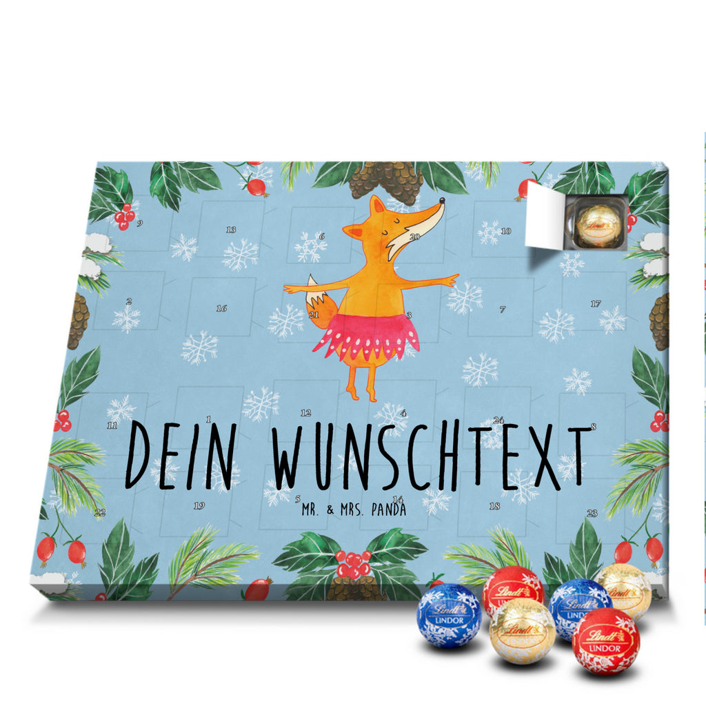 Personalisierter Kugel Markenschokolade Adventskalender Fuchs Ballerina Personalisierter Kugel Markenschokolade Adventskalender, Fuchs, Fuchs Spruch, Füchse, Füchsin, Ballerina, Ballett, Tänzerin, Tanzen, Party, Einladung, Geburtstag