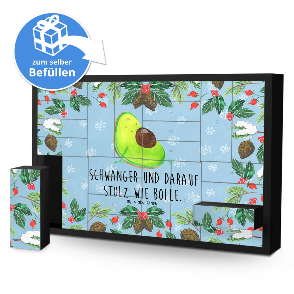 Befüllbarer Adventskalender Avocado Schwangerschaft Befüllbarer Adventskalender, Adventskalender zum selbst befüllen, Avocado, Veggie, Vegan, Gesund, schwanger, Schwangerschaft, Babyparty, Babyshower