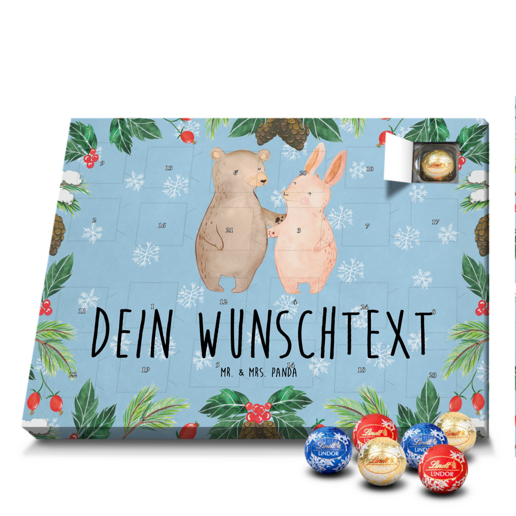 Personalisierter Kugel Markenschokolade Adventskalender Bär und Hase Umarmen Personalisierter Kugel Markenschokolade Adventskalender, Liebe, Partner, Freund, Freundin, Ehemann, Ehefrau, Heiraten, Verlobung, Heiratsantrag, Liebesgeschenk, Jahrestag, Hocheitstag, Freunde, bester Freund, Hase, Bär, Bärchen, best friends