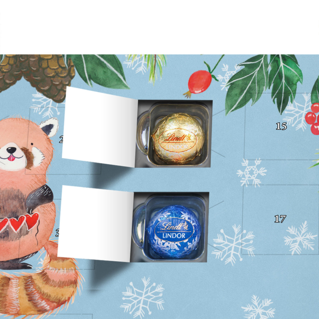 Personalisierter Kugel Markenschokolade Adventskalender Roter Panda Personalisierter Kugel Markenschokolade Adventskalender, Tiermotive, Gute Laune, lustige Sprüche, Tiere, Panda, Liebe, Rot, Herz, Liebling, Lieblingsmensch