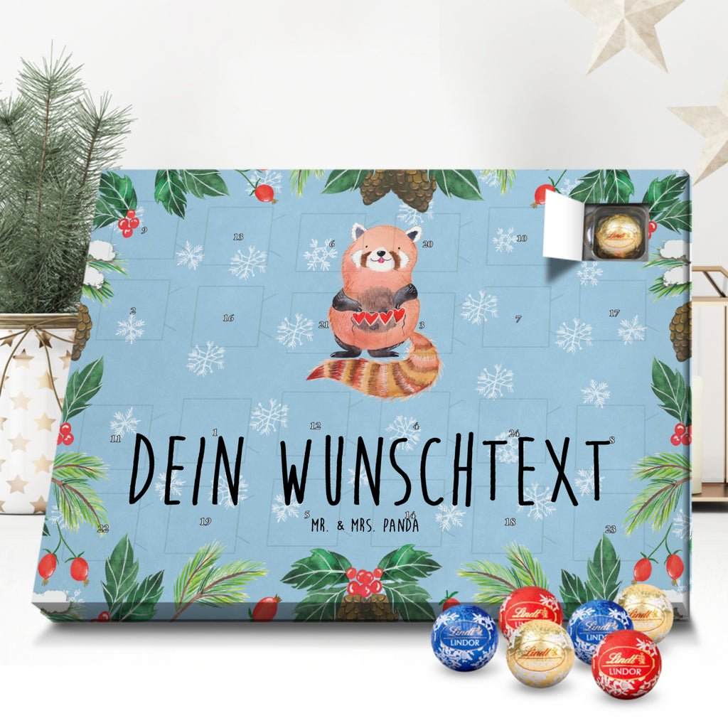 Personalisierter Kugel Markenschokolade Adventskalender Roter Panda Personalisierter Kugel Markenschokolade Adventskalender, Tiermotive, Gute Laune, lustige Sprüche, Tiere, Panda, Liebe, Rot, Herz, Liebling, Lieblingsmensch