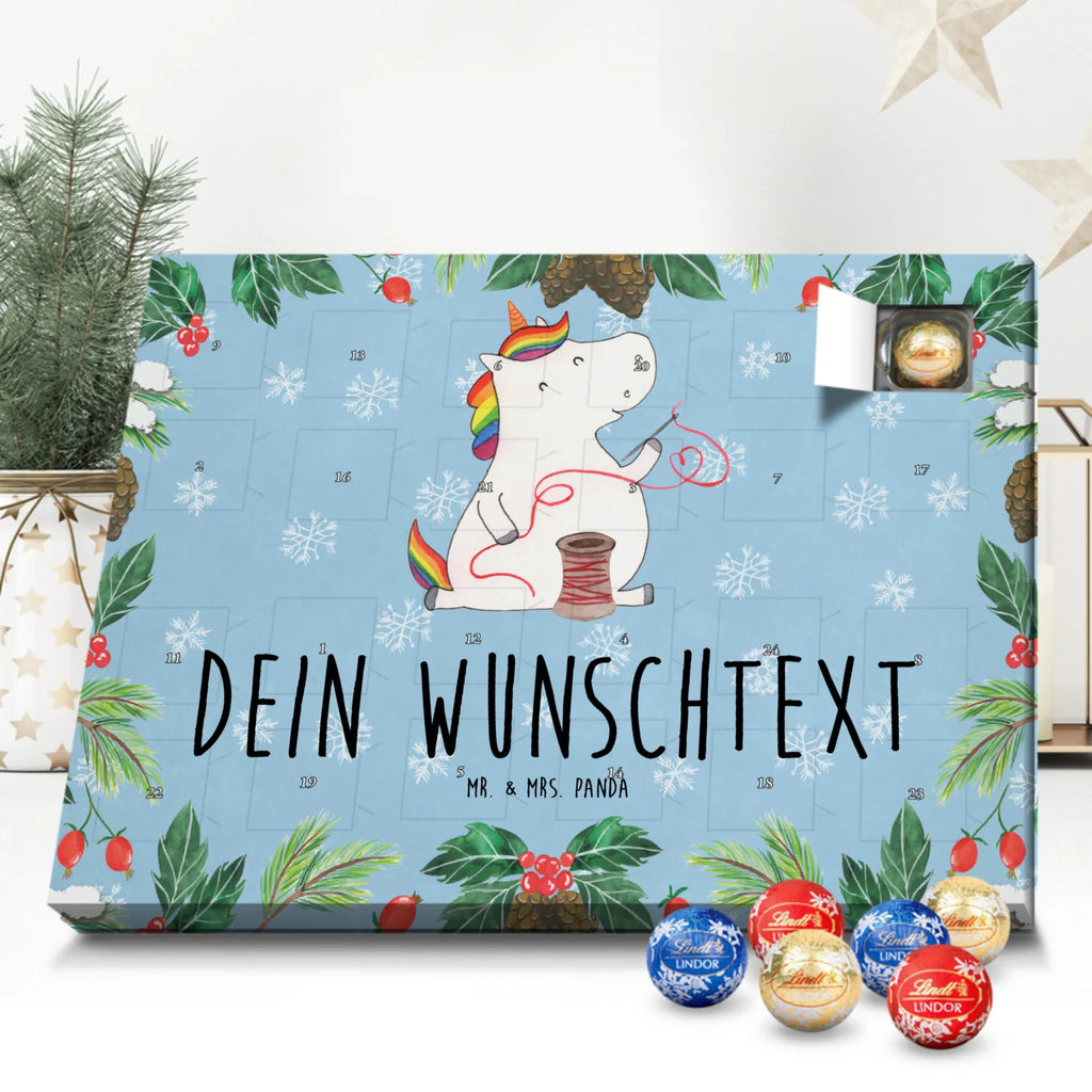 Personalisierter Kugel Markenschokolade Adventskalender Einhorn Näherin Personalisierter Kugel Markenschokolade Adventskalender, Einhorn, Einhörner, Einhorn Deko, Pegasus, Unicorn, Näherin, nähen, Mädchen, Freundin, Häkeln, Stricken, basteln, Nähzimmer