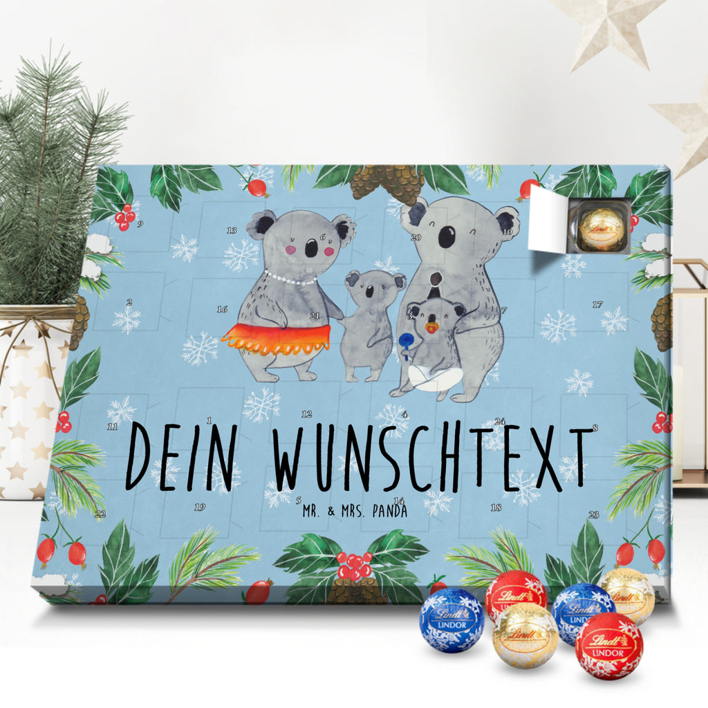 Personalisierter Kugel Markenschokolade Adventskalender Koala Familie Personalisierter Kugel Markenschokolade Adventskalender, Familie, Vatertag, Muttertag, Bruder, Schwester, Mama, Papa, Oma, Opa, Koala, Koalas, Family, Kinder, Geschwister, Familienleben