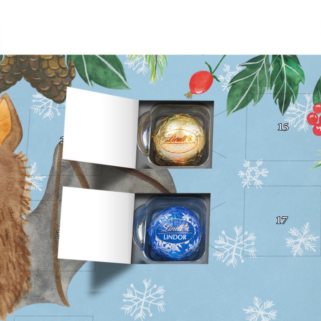 Personalisierter Kugel Markenschokolade Adventskalender Fledermaus Sitzen Personalisierter Kugel Markenschokolade Adventskalender, Tiermotive, Gute Laune, lustige Sprüche, Tiere, Fledermaus, Fledermäuse, Motivation, entspannen