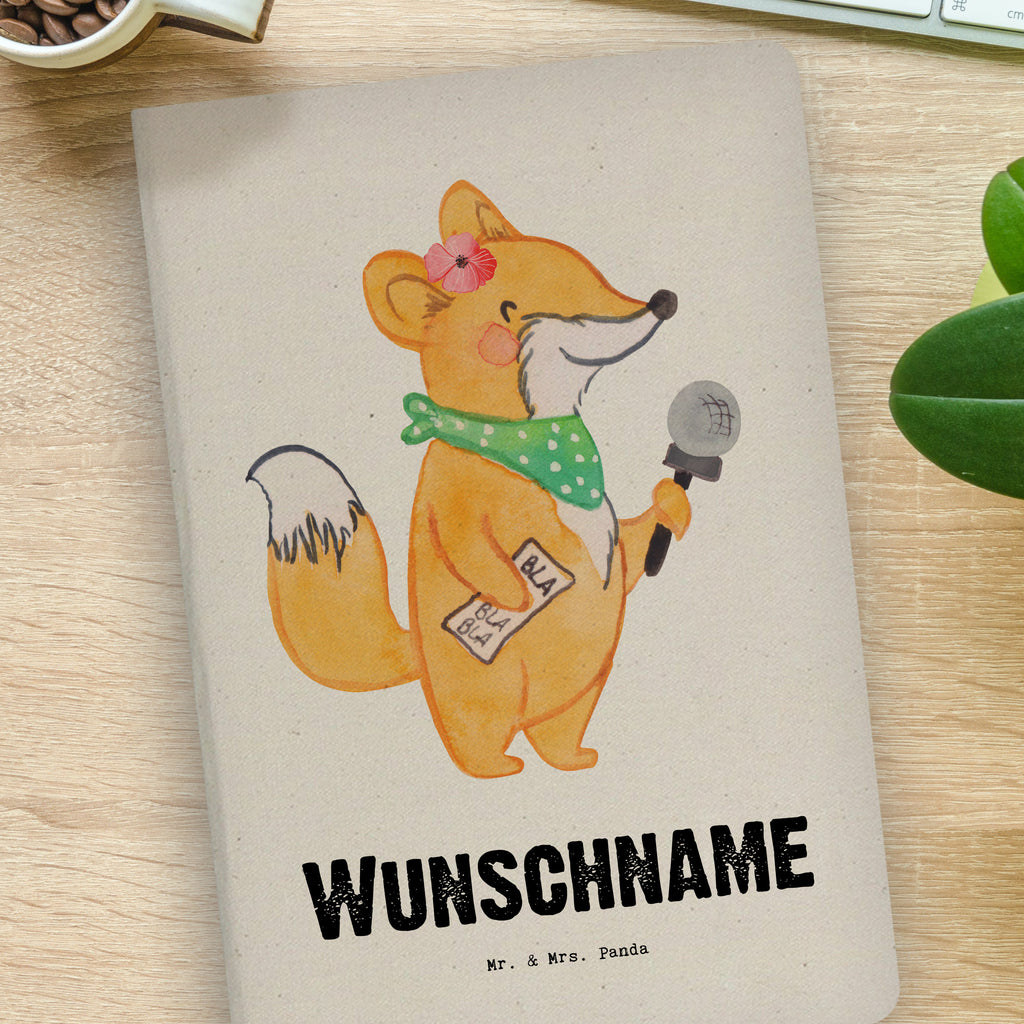 DIN A4 Personalisiertes Notizbuch Journalistin mit Herz Personalisiertes Notizbuch, Notizbuch mit Namen, Notizbuch bedrucken, Personalisierung, Namensbuch, Namen, Beruf, Ausbildung, Jubiläum, Abschied, Rente, Kollege, Kollegin, Geschenk, Schenken, Arbeitskollege, Mitarbeiter, Firma, Danke, Dankeschön, Journalistin, Reporterin, Redakteurin, Pressebüro, Studium