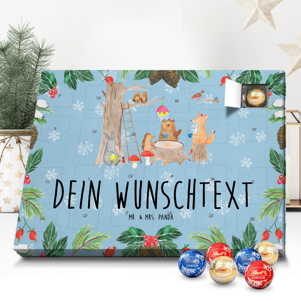 Personalisierter Kugel Markenschokolade Adventskalender Waldtiere Picknick Personalisierter Kugel Markenschokolade Adventskalender, Tiermotive, Gute Laune, lustige Sprüche, Tiere, Waldtiere, Picknick, Wald, Fuchs, Hase, Igel, Maus, Eichhörnchen