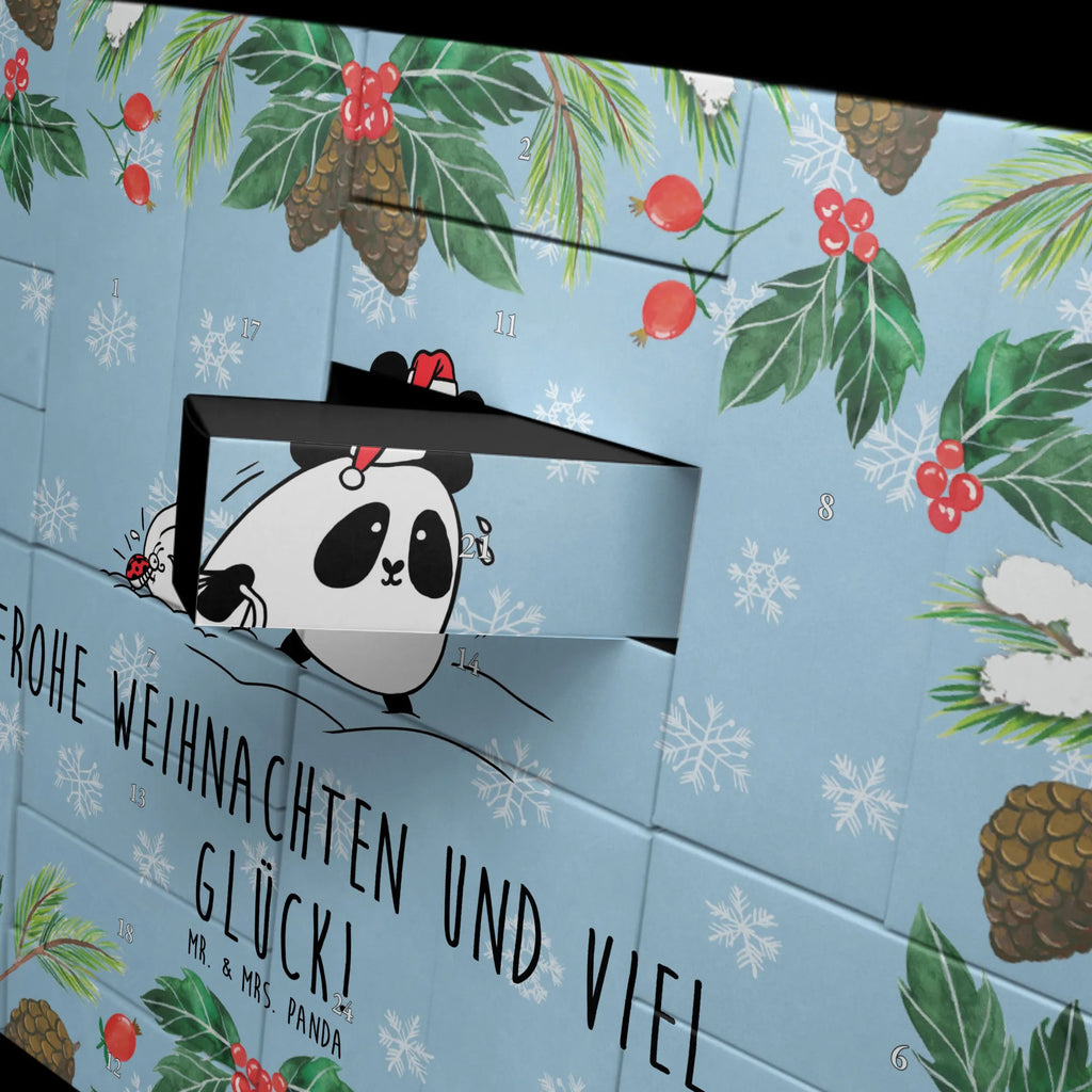 Befüllbarer Adventskalender Panda Weihnachten Befüllbarer Adventskalender, Adventskalender zum selbst befüllen