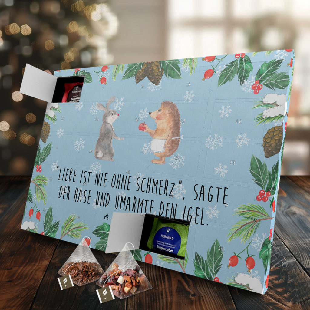 Tee Adventskalender Hase Igel Adventskalender, Kerzen Adventskalender, Duftkerzen Adventskalender, Tiermotive, Gute Laune, lustige Sprüche, Tiere, Igel und Hase, Igel, Hase, Liebe Spruch, Liebeskummer Geschenk, Herzschmerz, Trösten, Trennungsschmerz, Spruch romantisch