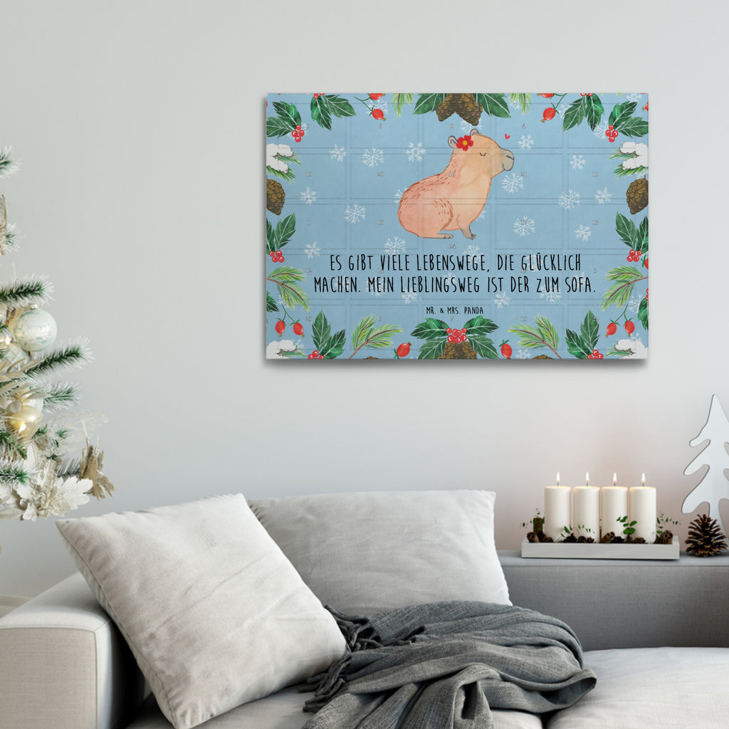 Tee Adventskalender Capybara Blume Adventskalender, Kerzen Adventskalender, Duftkerzen Adventskalender, Tiermotive, Gute Laune, lustige Sprüche, Tiere, Capybara