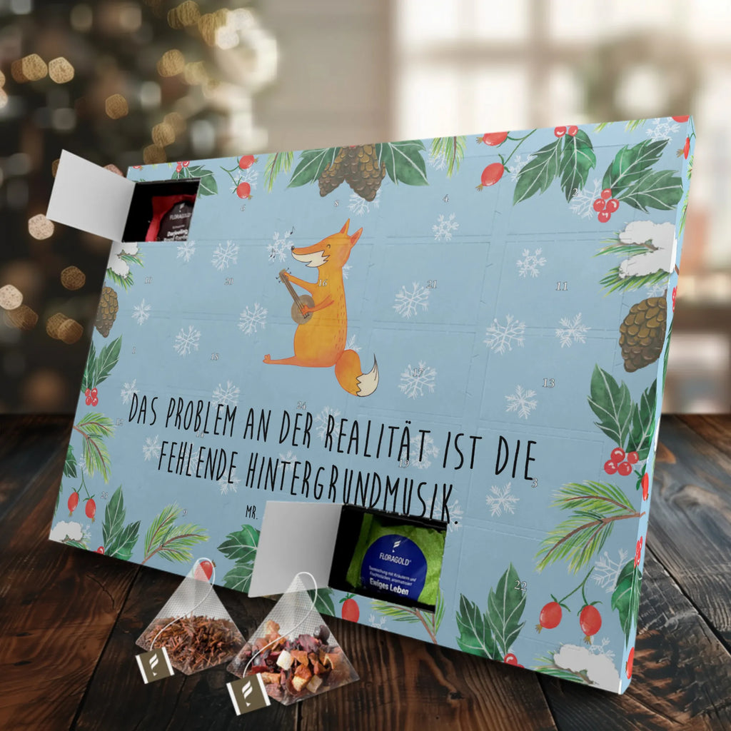 Tee Adventskalender Fuchs Gitarre Adventskalender, Kerzen Adventskalender, Duftkerzen Adventskalender, Fuchs, Füchse, Geschenk Musiker, Musik Spruch, Musikerin, Sänger, Sängerin, Gitarre