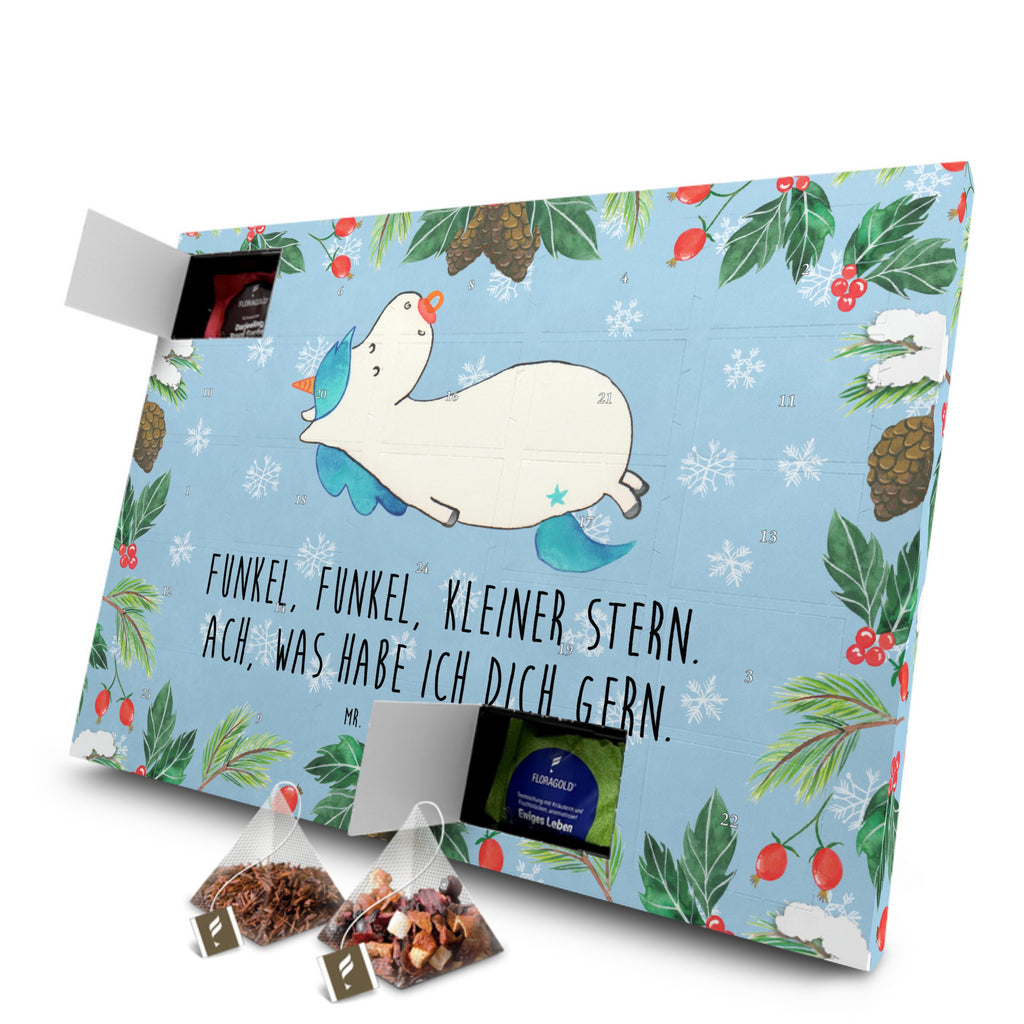 Tee Adventskalender Einhorn Schnuller Adventskalender, Kerzen Adventskalender, Duftkerzen Adventskalender, Einhorn, Einhörner, Einhorn Deko, Pegasus, Unicorn, Baby, Kleinkind, Geburt, Geburtstag, Säugling, Schnuller, Geschenk Geburt, Mutter, Mama