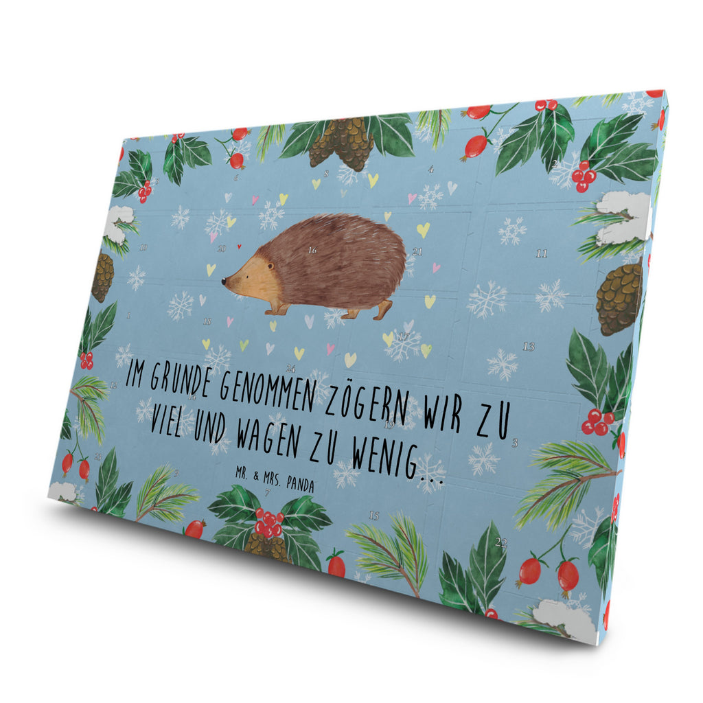 Tee Adventskalender Igel Herzen Adventskalender, Kerzen Adventskalender, Duftkerzen Adventskalender, Tiermotive, Gute Laune, lustige Sprüche, Tiere, Liebe, Herz, Herzen, Igel, Vertrauen, Kuss, Leben