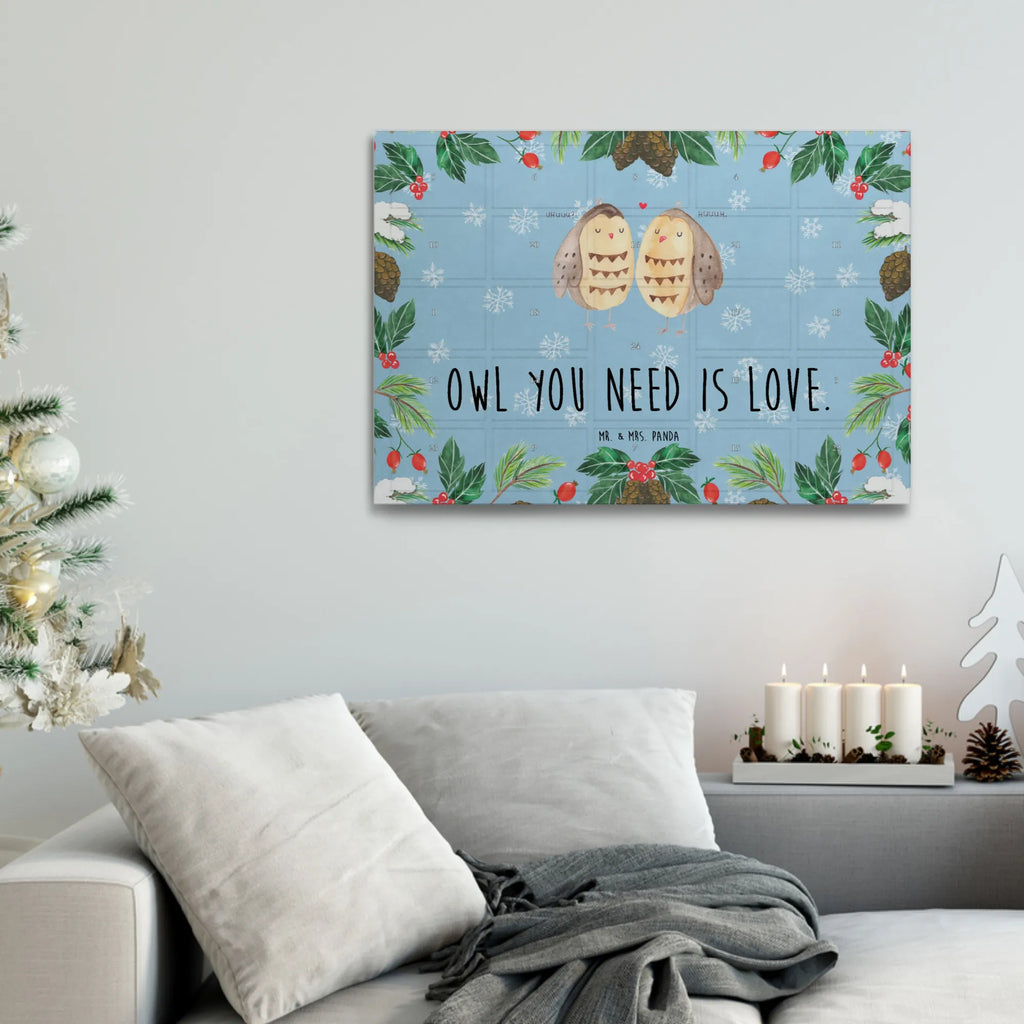 Tee Adventskalender Eulen Liebe Adventskalender, Kerzen Adventskalender, Duftkerzen Adventskalender, Eule, Eule Deko, Liebe, Hochzeit Spruch, Owl, All you need is love, Liebe Spruch, Freundin Geschenk, Freund, Wortspiel lustig