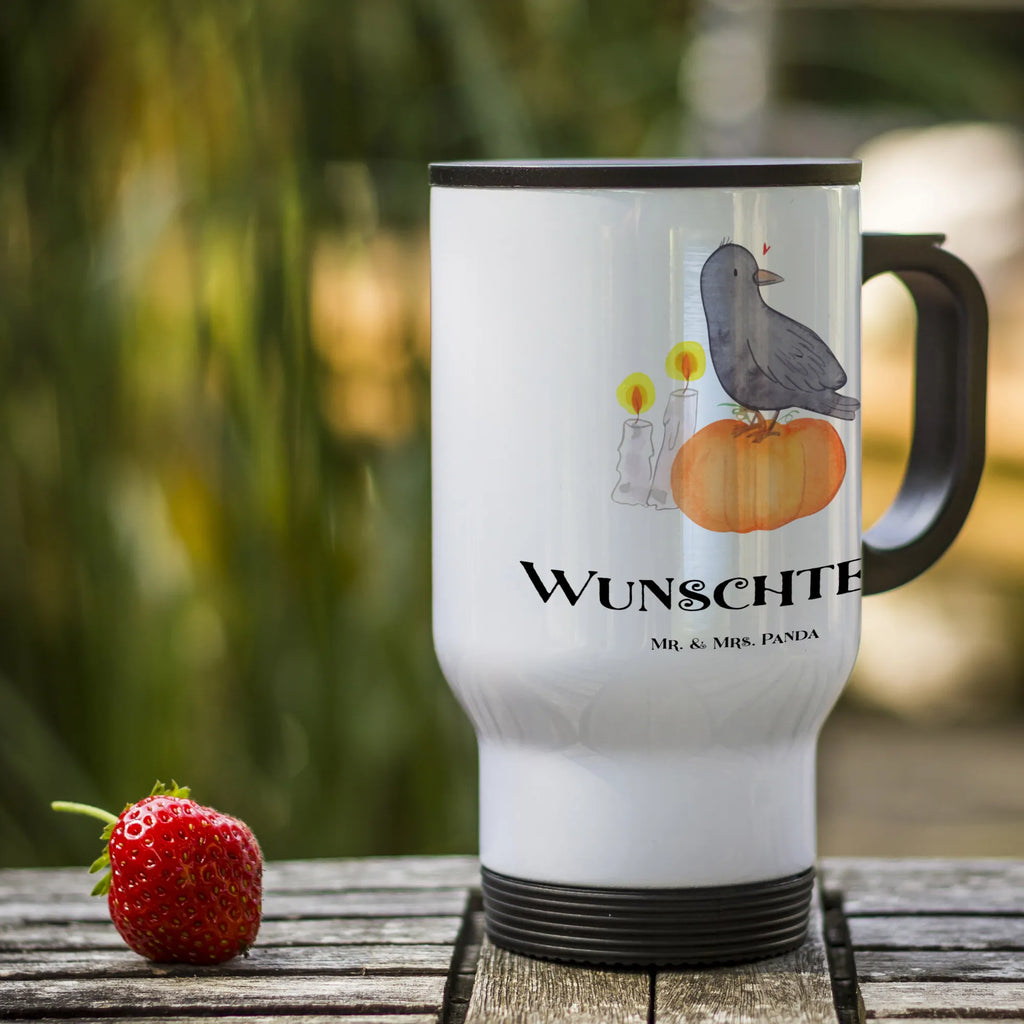 Personalisierter Thermobecher Krähe Halloween Personalisierter Thermobecher, Personalisierter To Go Becher, Personalisierte Thermotasse, Personalisierter Kaffeebecher, Personalisierter Isolierbecher, Thermobecher personalisieren, Thermobecher mit Namen, Thermobecher selbst gestalten, Wunschname, Spülmaschinenfest, Bedrucken, Isolierbecher mit Namen, Isolierbecher selbst gestalten, Thermotasse personalisieren, Thermotasse mit Namen, Halloween, Deko, Martinssingen, Dekoration, Geschenke, Schenken