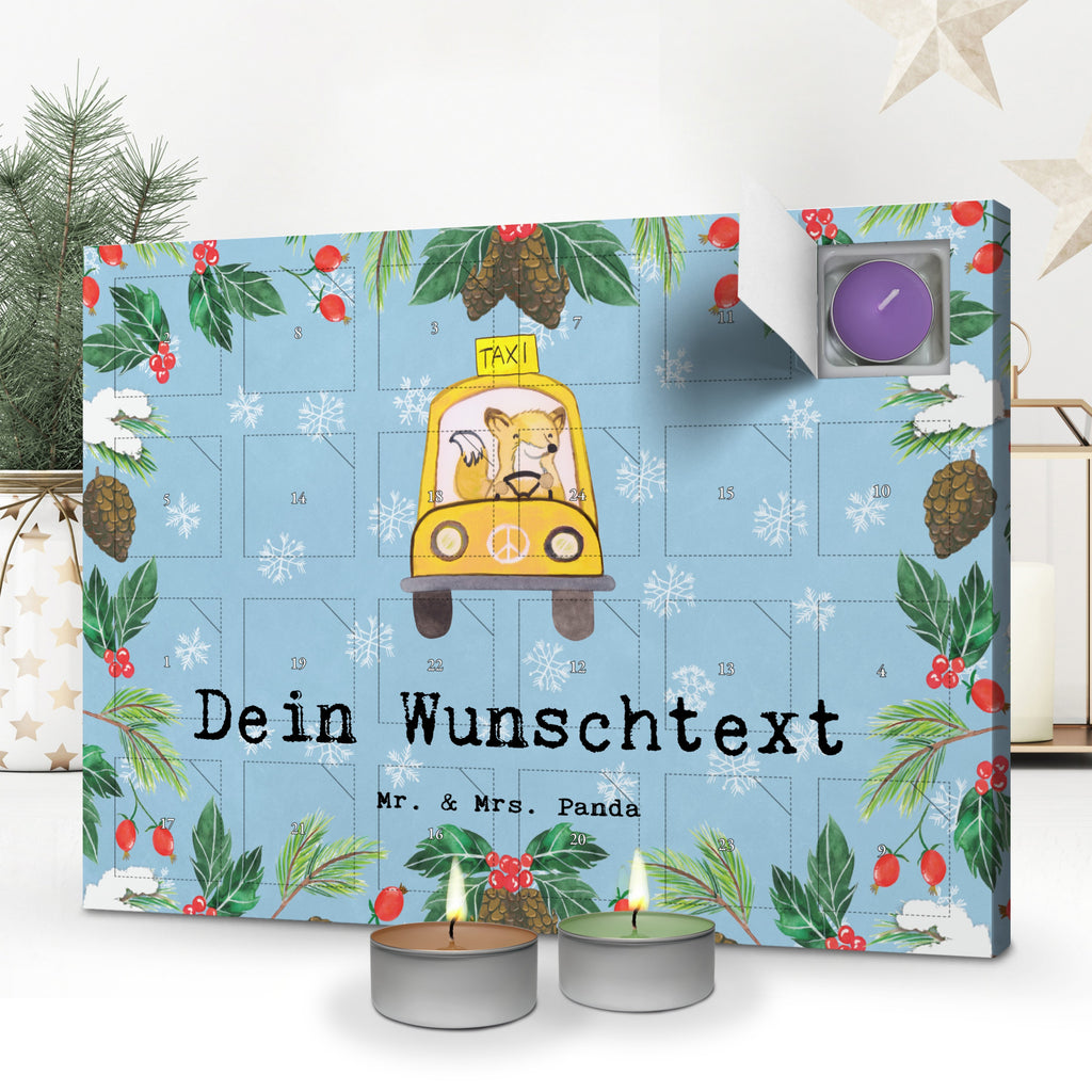 Personalisierter Duftkerzen Adventskalender Taxifahrer Leidenschaft Personalisierter Duftkerzen Adventskalender, Beruf, Ausbildung, Jubiläum, Abschied, Rente, Kollege, Kollegin, Geschenk, Schenken, Arbeitskollege, Mitarbeiter, Firma, Danke, Dankeschön