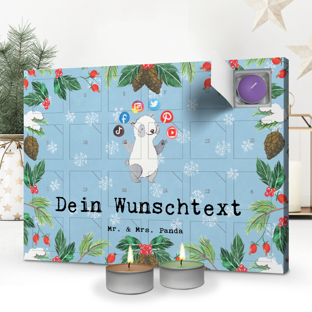 Personalisierter Duftkerzen Adventskalender Social Media Manager Leidenschaft Personalisierter Duftkerzen Adventskalender, Beruf, Ausbildung, Jubiläum, Abschied, Rente, Kollege, Kollegin, Geschenk, Schenken, Arbeitskollege, Mitarbeiter, Firma, Danke, Dankeschön