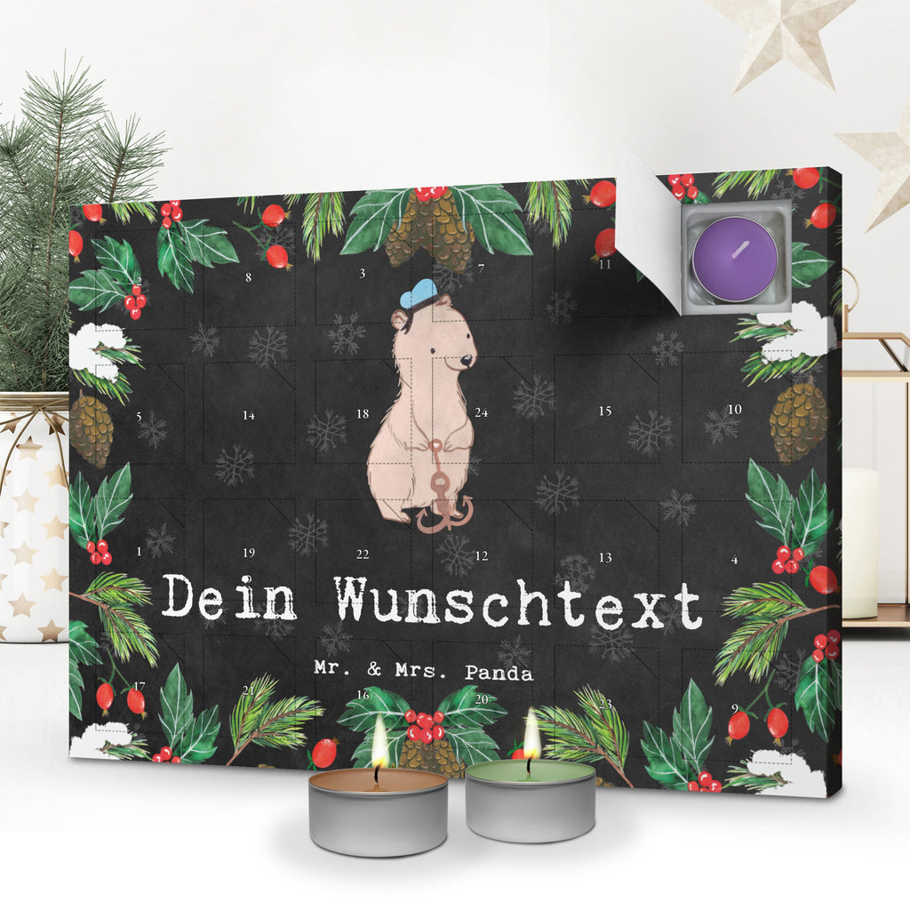 Personalisierter Duftkerzen Adventskalender Matrose Leidenschaft Personalisierter Duftkerzen Adventskalender, Beruf, Ausbildung, Jubiläum, Abschied, Rente, Kollege, Kollegin, Geschenk, Schenken, Arbeitskollege, Mitarbeiter, Firma, Danke, Dankeschön, Matrose, Seemann, Seeleute, Schiff, Schiffsmechaniker