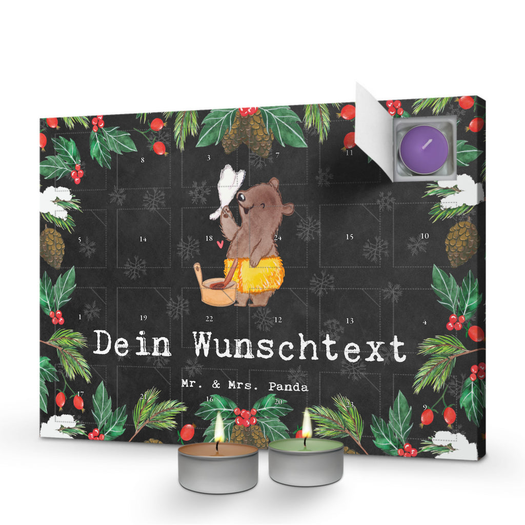 Personalisierter Duftkerzen Adventskalender Saunameister Leidenschaft Personalisierter Duftkerzen Adventskalender, Beruf, Ausbildung, Jubiläum, Abschied, Rente, Kollege, Kollegin, Geschenk, Schenken, Arbeitskollege, Mitarbeiter, Firma, Danke, Dankeschön