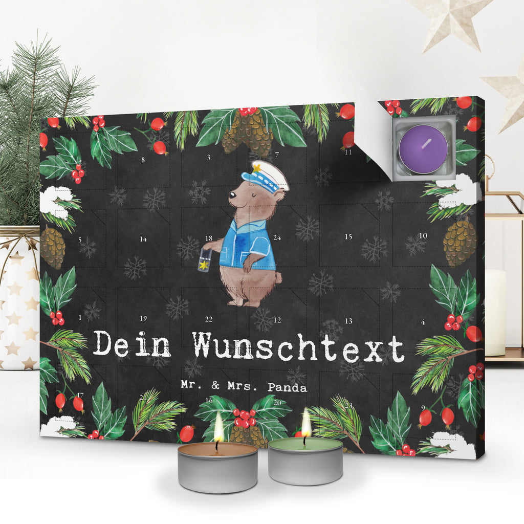 Personalisierter Duftkerzen Adventskalender Polizeivollzugsbeamter Leidenschaft Personalisierter Duftkerzen Adventskalender, Beruf, Ausbildung, Jubiläum, Abschied, Rente, Kollege, Kollegin, Geschenk, Schenken, Arbeitskollege, Mitarbeiter, Firma, Danke, Dankeschön, Polizeivollzugsbeamter, Polizist, Polizei