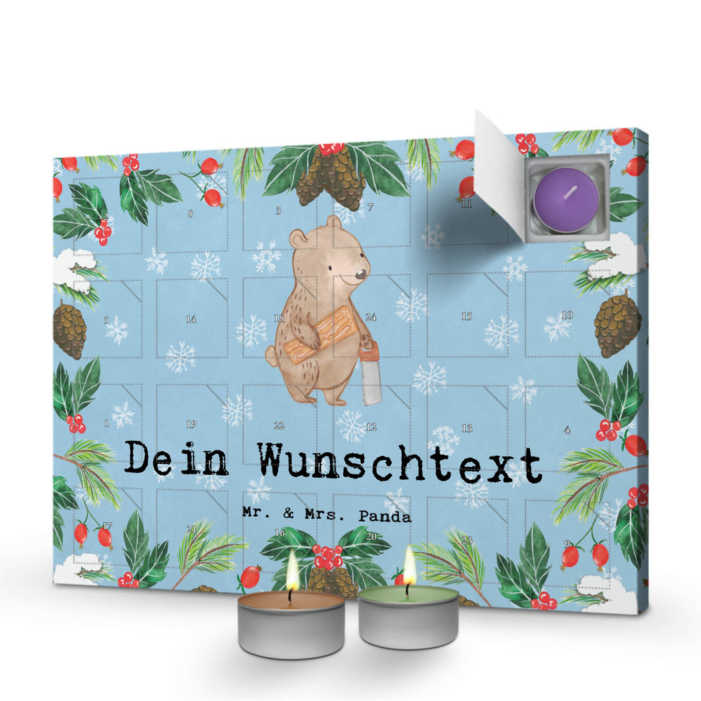 Personalisierter Duftkerzen Adventskalender Schreiner Leidenschaft Personalisierter Duftkerzen Adventskalender, Beruf, Ausbildung, Jubiläum, Abschied, Rente, Kollege, Kollegin, Geschenk, Schenken, Arbeitskollege, Mitarbeiter, Firma, Danke, Dankeschön